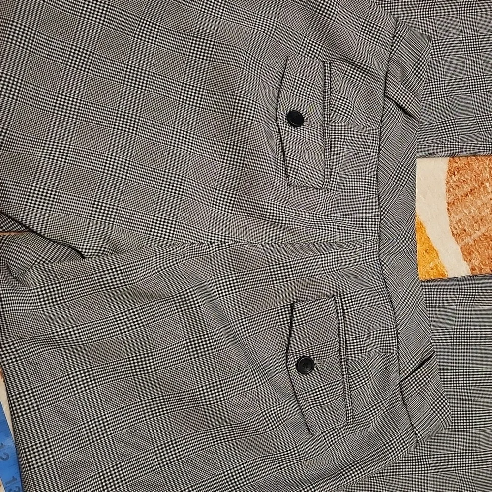 The Limited Cassidy Fit Women's Gray & Black Plaid Wide Leg Trousers Sz 2 - Picture 13 of 13